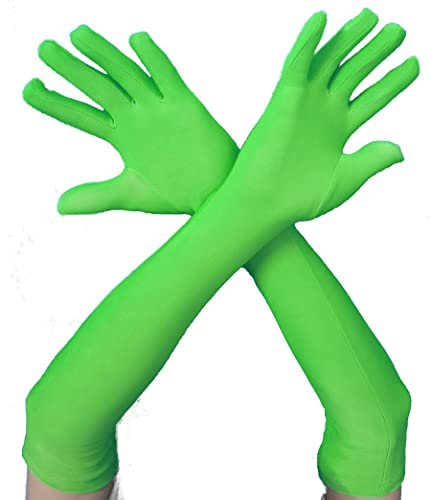 JOMOCARE Chromakey Gloves Green Chroma Key Glove Invisible Effects Background Chroma Keying Green Gloves for Green Screen Photography Photo Video… (Tight, Green x2Pairs)