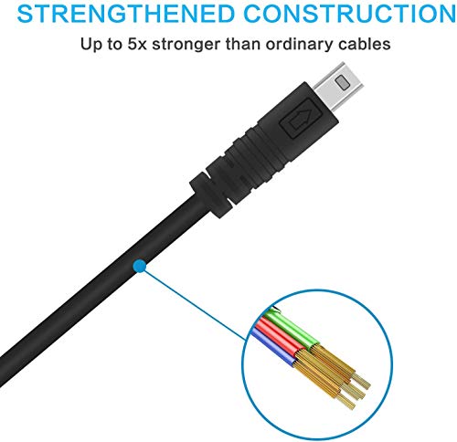 Replacement UC-E6 USB Cable Photo Transfer Cord Compatible with Nikon CoolPix, L, D, P, Series Digital Camera D3300 D750 D7200 Coolpix L340 L32 A10 P520 P500 S6000 S9200 S3300 S9100 and More