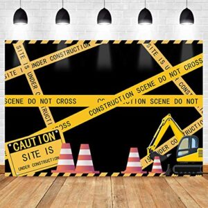 construction site theme backdrop for construction themed birthday party meetsioy dump truck digger zone boys birthday party construction scene photo background 7x5ft hxmt371