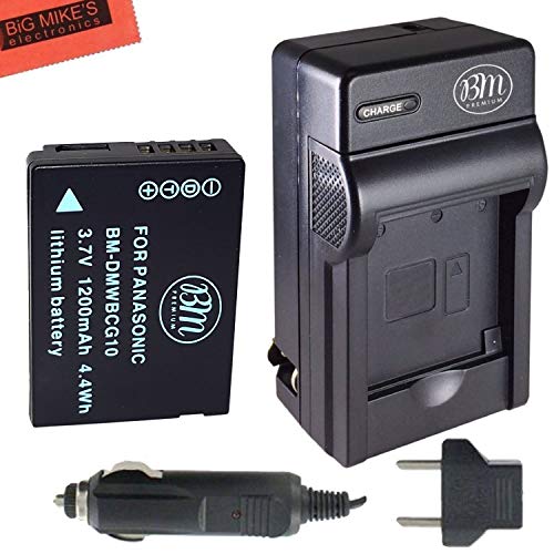 BM DMW-BCG10 Battery and Charger for Panasonic Lumix DMC-3D1, SZ8, TZ6, TZ7, TZ8, TZ10, TZ18, TZ19, TZ20, TZ25, TZ30, TZ35, ZR1 ZR3 ZS1, ZS3 ZS5 ZS6 ZS7 ZS8 ZS9 ZS10 ZS15 DMC-ZS19 ZS20, ZS25, ZX1 ZX3