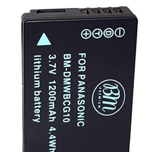 BM DMW-BCG10 Battery and Charger for Panasonic Lumix DMC-3D1, SZ8, TZ6, TZ7, TZ8, TZ10, TZ18, TZ19, TZ20, TZ25, TZ30, TZ35, ZR1 ZR3 ZS1, ZS3 ZS5 ZS6 ZS7 ZS8 ZS9 ZS10 ZS15 DMC-ZS19 ZS20, ZS25, ZX1 ZX3