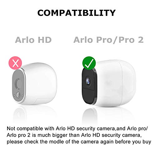 Silicone Skins Compatible for Arlo Pro and Arlo Pro 2 Cameras, Taken Protective Case Cover for Arlo Pro 2 and Pro Security Camera, for Arlo Accessories (3 Pack, Black)