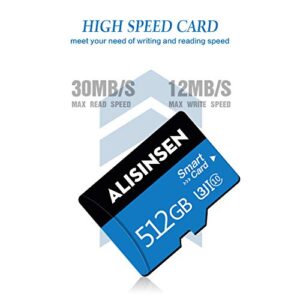 512GB Micro SD Card Tf Card Class 10 Memory Card with a Sd Adapter High Speed for Android Smartphone,Digital Camera,Tablet and Drone MicroSD