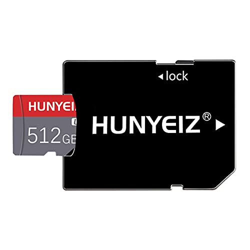 512GB Micro SD Card High Speed Class 10 microSDXC UHS-I Memory Card for Action Camera，Smartphones, Tablet,Security Camera with SD Adapter