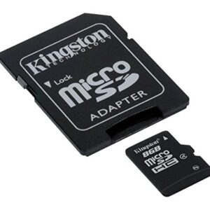 Kingston 8GB Class 4 MicroSDHC Card Flash Memory with SD Adapter SDC4/8GB