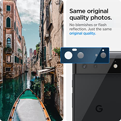 Spigen Camera Lens Screen Protector [Glas.tR Optik] Designed for Pixel 6 - Black [2 Pack]