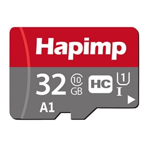 hapimp micro sd card 32gb tf memory card with c10, sdhc, u1, a1, uhs-i, 100 mb/s, compatible with trail cameras, dash cams, phones, pc, cameras, game consoles, drones and surveillance systems,etc.