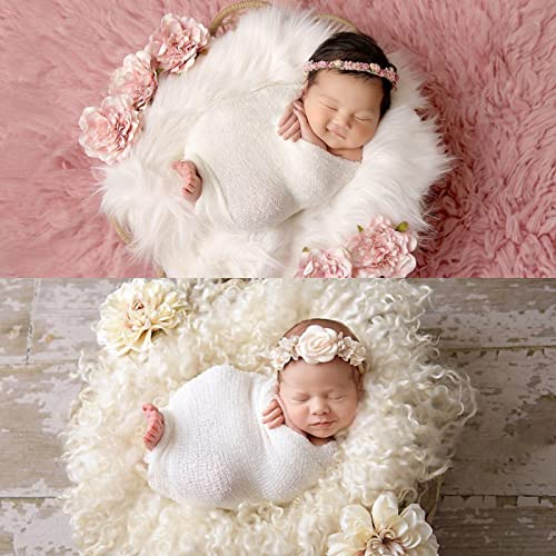 Newborn Photography Props Stretch Newborn Photography Wrap Blanket for Baby Boys Girls Posing Photo Shoot Props