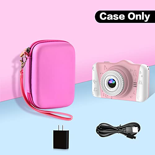 Case for WOWGO for Coolwill for Seckton for SUZIYO for OMZER for Ourlife Digital Camera, Children's Video Camera Storage Organizer for TF Card, USB Charger Cable, Stickers and Accessories (Box Only)