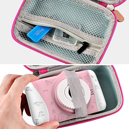 Case for WOWGO for Coolwill for Seckton for SUZIYO for OMZER for Ourlife Digital Camera, Children's Video Camera Storage Organizer for TF Card, USB Charger Cable, Stickers and Accessories (Box Only)