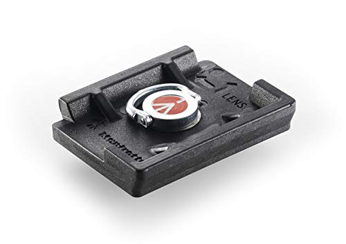 Manfrotto 200LT-PL Technopolymer & Fiber Glass Rectangular Light Quick Release Plate,Black,4" x 1.7" x 2.1"