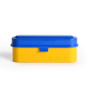 KODAK Film Case - for 5 Rolls of 35mm Films - Compact, Retro Steel Case to Sort and Safeguard Film Rolls (Blue) (Film is not Included)