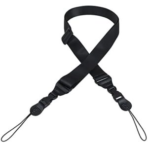 geeksdom adjustable shoulder strap for laptop ipad case camera duffle bag briefcase comfort neck strap nylon 32″-61″(black)