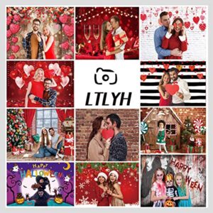 LTLYH 7x5ft Red Brick Wall Photography Backdrop Photo Background Kids Birthday Cake Smash Photoshoot Wedding Graduation Party Photographer Photo Booth Studio Props Banner 080