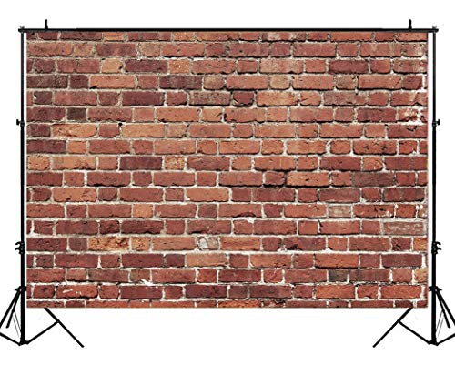 LTLYH 7x5ft Red Brick Wall Photography Backdrop Photo Background Kids Birthday Cake Smash Photoshoot Wedding Graduation Party Photographer Photo Booth Studio Props Banner 080