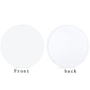 7.2x7.2ft White Round Backdrop Cover White Circle Backdrop Cover Round Fabric Photo Background for Photography Party Birthday Wedding Baby Shower Home Decorations