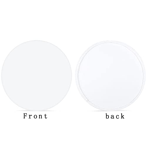 7.2x7.2ft White Round Backdrop Cover White Circle Backdrop Cover Round Fabric Photo Background for Photography Party Birthday Wedding Baby Shower Home Decorations