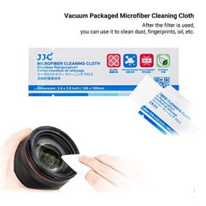 4 Pockets Lens Filter Case for Filter Up to 82mm (37mm 40.5mm 43mm 46mm 49mm 52mm 55mm 58mm 62mm 67mm 72mm 77mm),Foldout Filter Pouch with Microfiber Cleaning Cloth,Photography Filter Holder Bag