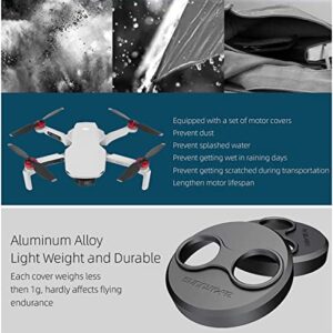 Darkhorse Upgraded Aluminum Motor Cover Cap 4 Pieces Compatible with DJI Mini 3 Pro Drone Accessory - Dustproof,Waterproof, Protection Mounts - Red