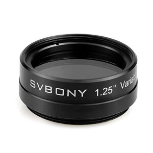 svbony telescope filter 1.25 inches variable polarizing filter for astronomical telescope eyepiece
