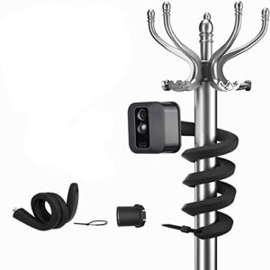 vomenc 【upgraded version】 flexible twist mount for all-new blink outdoor indoor camera blink mini and blink indoor and outdoor camera (black 1pack)