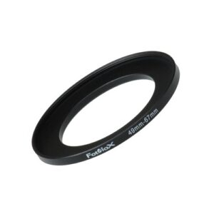 fotodiox metal step up ring, anodized black metal 49mm-67mm, 49-67 mm
