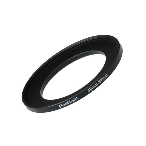 Fotodiox Metal Step Up Ring, Anodized Black Metal 49mm-67mm, 49-67 mm