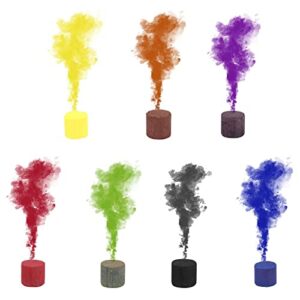 colorful fog powder for photography, halloween christmas party decorations, photo photography props, effect show round bomb stage photography aid (7pc g#)