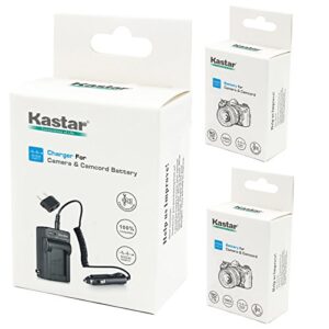 Kastar CRV3 Battery 2-Pack and Charger for Kodak CR-V3 EasyShare C310 C530 C875, Olympus LB-01 LB01 C3000 C3040 40Z C-2100UZ C-211 C-211Z C-3000 C-3030 C-3030Z C-3040Z C-4000 C-5050 C-5050Z C-700 D510