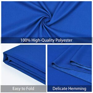 Blue Backgrounds for Photography, 5 x 7 ft Polyester Chromakey Backdrop Cloth, Collapsible Solid Color Background for Photo Shooting, Streaming Live, Video Studio