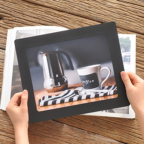 Monolike Paper Photo Frames 8x10 Inch Black 10 Pack - Fits 8"x10" Pictures