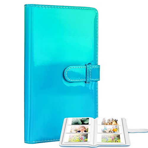 Ablus 96 Pockets Photo Album for Fujifilm Instax Mini 11 90 70 9 8+ 8 LiPlay Instant Camera, Polaroid Snap SnapTouch PIC-300 Z2300 Instant Camera & Zip Instant Printer (Sapphire blue)