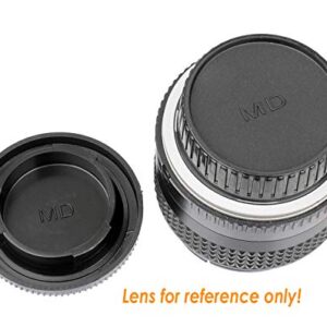 (2 Packs) Fotasy MD Lens Rear Cap, Md Body Cap, Minolta MD Lens Back Cover, Minolta MC Lens Cap, Minolta Rokkor Body Cap, Lens Cover Body Cap fits Minolta Rokkor MD MC Mount Camera Lense, MD_2