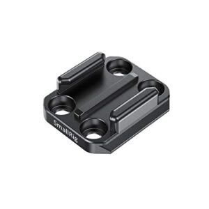 smallrig tripod adapter for gopro ball joint buckle, quick release plate for arca with 1/4”-20 threaded holes and 3/8”-16 threaded holes, compatible with gopro hero 11/10 / 9/8 / 7/6 / 5- apu2668