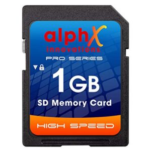 AlphX 1gb SD Secure Digital Memory Cards, Pack of 2 - Compatible with Canon Nikon Sony Pentax Kodak Olympus Panasonic and All Digital Cameras