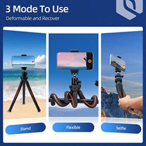 Fotopro Flexible Tripod Mini Tripod for Phone with Remote 360 Ball Head Tripod for Camera, DSLR Aaction Camera