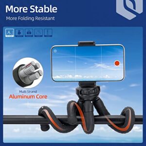 Fotopro Flexible Tripod Mini Tripod for Phone with Remote 360 Ball Head Tripod for Camera, DSLR Aaction Camera