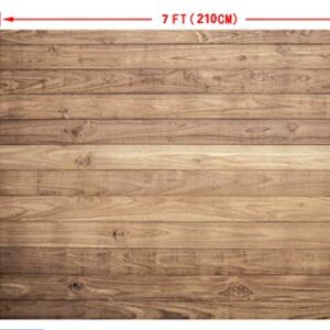 CYLYH 7x5ft Wooden Backdrop Baby Shower Backdrops Boho Party Decorations Backdrops Props for Studio for Photographers Retro Wood Wall Background D178