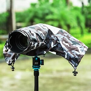 Camera Lens Rain Cover Raincoat Sleeve Gear Camo for Canon EOS R10 R7 R5 R6 R Rp Rebel T7 T8i T7i 90D 80D 4000D SL3 SX70 Nikon Z7II Z6II Z5 D780 D850 D750 D7500 D5600 D3500 Coolpix P950 P1000 P900