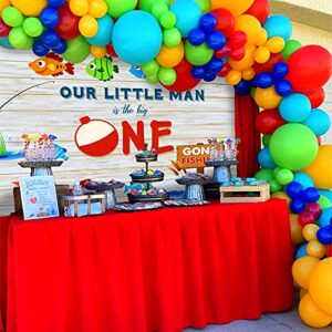 JeVenis Ofishally One Party Decoration The Big One Party Decoration Ofishally One Banner The Big One Backdrop Gone Fishing Party Decoration Little Fisherman Party Decoration