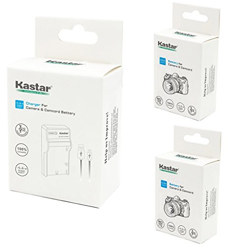 Kastar Battery (X2) & Slim USB Charger for Sony NP-BD1, NP-FD1, BC-CSD and Cyber-Shot DSC-G3, DSC-T2, DSC-T70, DSC-T75, DSC-T77, DSC-T90, DSC-T200, DSC-T300, DSC-T500, DSC-T700, DSC-T900, DSC-TX1