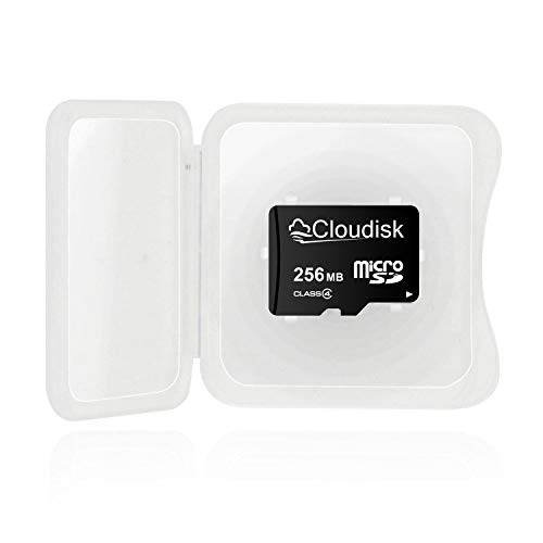 Cloudisk Small Capacity 10 Pack 256MB Micro SD Card in Bulk Pack (NOT GB) with SD Adapter USB Card Reader Memory Card for Small Data, Files, Advertising or Promotion (Too Small for Any Videos)