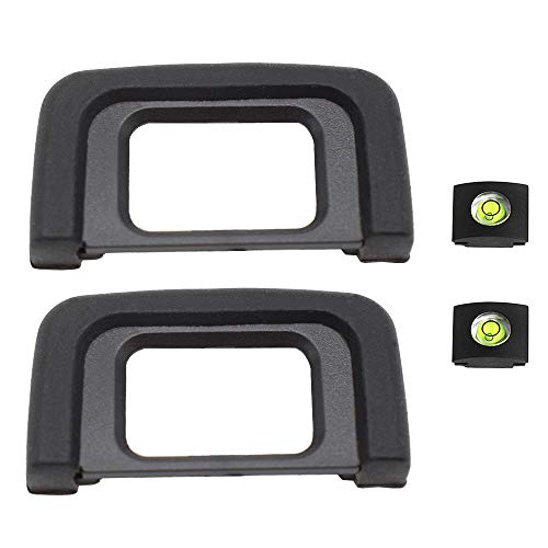 Eye Cup Eyecup Nikon D5300 D5100 D3500 D3400 D3200 D3300 D3100 D3000 D5600 D5500 D5000 D5200 Eyepiece Viewfinder & Hot Shoe Cover [2+2Pack],ULBTER Viewfinder Replacement for DK-25