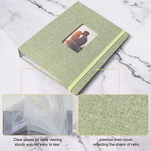 Vienrose Mini Polaroid Photo Album Book 208 Pocket 2x3 Inch Pictures for Fujifilm Instax Mini 7s 8 9 11 25 26 40 50s 90 Evo Z2300 Instant Camera, Polaroid Snap Green 1 Pack