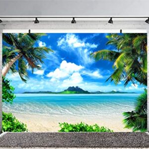 Summer Beach Photography Backdrops Ocean Tropical Photo Booth Wedding Party Decoration Background Studio Props Vinyl 7x5ft XT-6594
