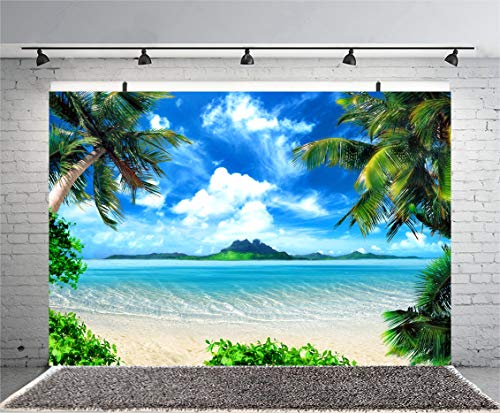 Summer Beach Photography Backdrops Ocean Tropical Photo Booth Wedding Party Decoration Background Studio Props Vinyl 7x5ft XT-6594