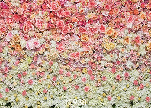 SJOLOON 7X5ft Floral Backdrop for Photography Valentine's Day Backdrop Wedding Backdrops Spring Flower Photography Backdrop Backdrops for Photographers Studio Props 10938