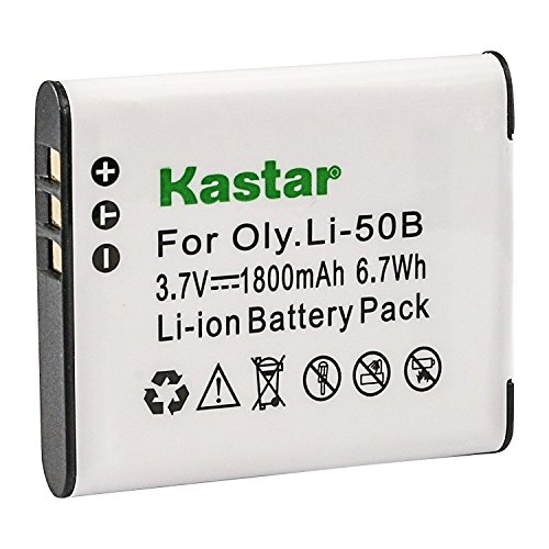 Kastar Battery for Olympus LI-50B SZ-10 SZ-12 SZ-15 SZ-16 Sz-20 SZ-30MR SZ31MR TG-610 TG-630 TG-810 TG-820 TG-830 XZ-1 XZ-16 SP-810UZ and Panasonic VW-VBX090 HX-WA03 HX-WA2 HX-WA20 HX-WA3 HX-WA301