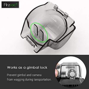 Arzroic DJI Mavic Pro Gimbal Lock Camera Lens Cover Clamp DJI Mavic Pro Accessories Gimbal Guard Protector Camera Clip Mount Cap, Transparent Grey