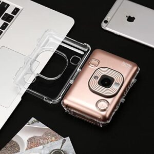 Fintie Protective Clear Case for Fujifilm Instax Mini Liplay Hybrid Instant Film Camera- Crystal Hard Cover with Precise Cutout